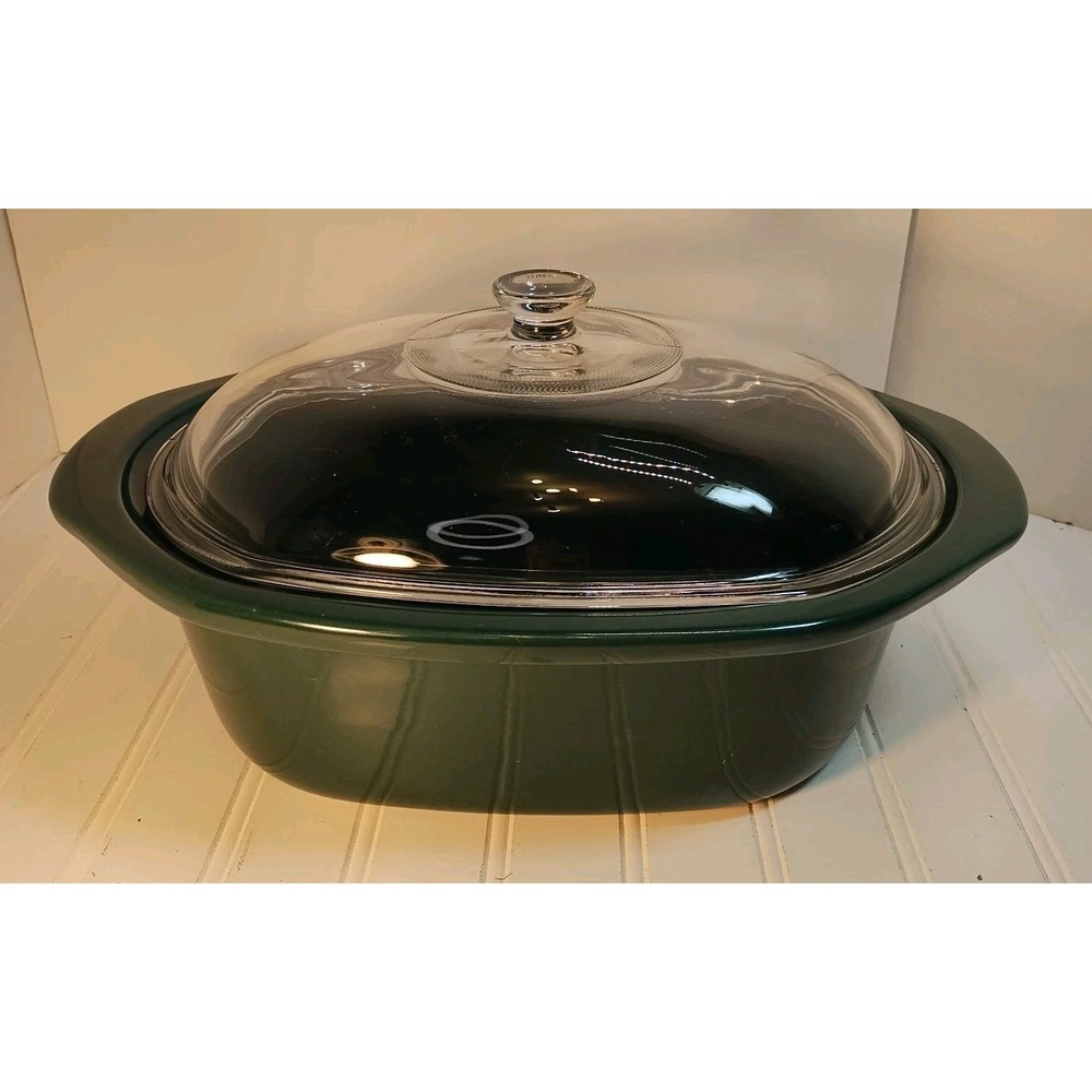 Rival 3745 Replacement Green Stoneware Insert & LID For Crockpot 4.5 Qt Oval